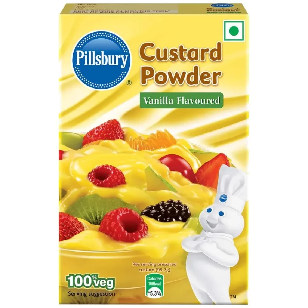 Pillsbury Custard Powder - Vanilla Flavour, 100 g Carton-1.webp